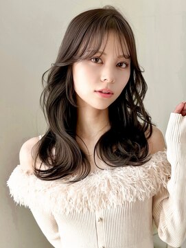 バイオレットジェム(Violet`jem) ロングレイヤーカットアッシュグレージュ小顔ヘアRI-54