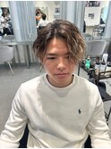 波巻きツイストスパイラルパーマ/フェザーパーマ/眉毛/メンズ