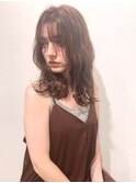 ミディアム×ゆるふわ××切りっぱなし 20代30代40代