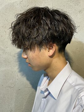 ニアウ 高崎店(Niau) 波巻きスパイラルパーマメンズパーマメンズマッシュ高崎群馬眉毛