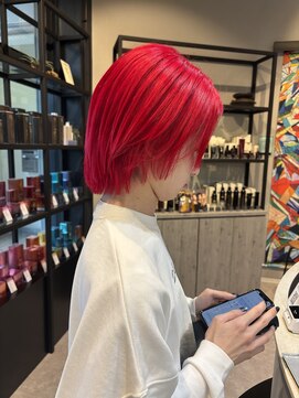 コレットヘアー ザモリオカ(Colette HAIR the MORIOKA) 鮮やかなレッド