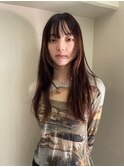 顔周りレイヤーロング