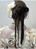 袴ヘア カチモリアレンジ