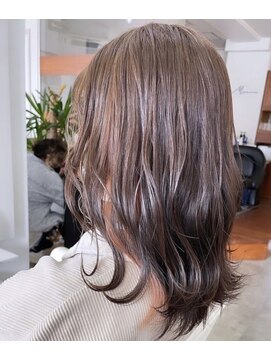 ヘアサロン エフ 渋谷(F) #ココアブラウン #オレンジブラウン #イヤリングカラー