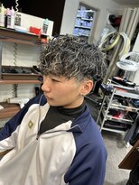 サロン ド ロイ(Salon de Roi)&nbsp;波巻ハイライトメンズマッシュ神戸六甲