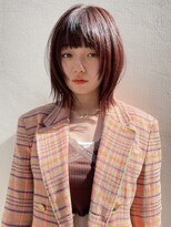 エイチ(H eitf)&nbsp;原宿 H[eitf] RUKA 顔まわりレイヤー レッドブラウン