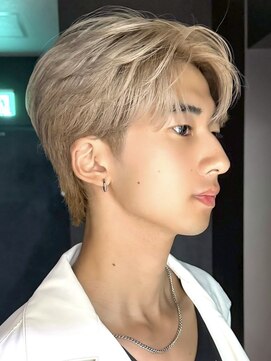 サンクマーケット 渋谷(cinq MARKET) 渋谷メンズカラーミルクティーベージュブラウンブリーチカラー◆