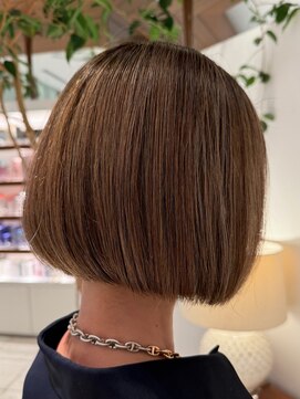 地毛ハイライト×ハイトーンカラー