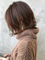 ギークス(GEEKS)&nbsp;【GEEKS渋谷】くびれボブ/冬カラー/ココアブラウン/レイヤーボブ