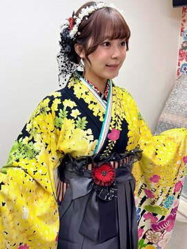 ヘアセットアップス(UP's) 嬉し悲し思い出卒業式♪『可愛く袴着付けて可愛いヘアセットで』