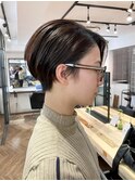 ショートパーマショートカット前髪あり前髪なし20代30代40代