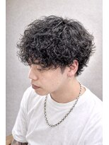 ヘアスタジオ ロメオ(hair studio Romeo)&nbsp;無造作波巻きスパイラルパーマ×色気マッシュ