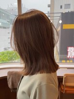 サボ 栄店(sabo)&nbsp;ヘーゼルベージュ×ミディアムレイヤーボブ