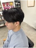 【neuk服部】リバースセンターパートカルマニュアンスパーマ