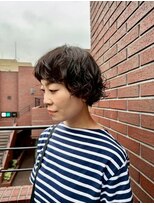 ブランコ 青山(BLANCO)&nbsp;青山/ミルクティーブロンド/ダークブルー/デジタルパーマ
