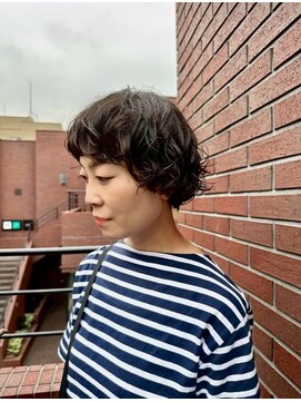 ブランコ 青山(BLANCO) 青山/ミルクティーブロンド/ダークブルー/デジタルパーマ