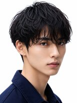 ノイセル(Noisyle)&nbsp;MEN’S HAIR/サーフカール/刈り上げセンターパート/北堀江M