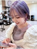 パープルミニボブ
