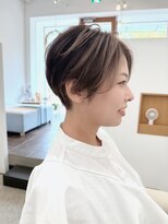 コキュウ(co-kyu) 柔らかハサミで刈り上げショートボブ+インナーメッシュショート