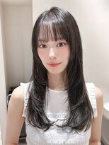 リブランド 銀座(REBRAND) ロングレイヤー暗髪/フェイスレイヤー/30代/40代/50代
