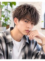 MEN's Baguz MEN'Sカット/ MEN'Sパーマ/ MEN'Sカラー 韓国マッシュ×無造作束感ニュアンスパーマレイヤートレンド