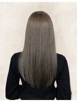 エルプラスヘアー 平尾店(L+hair)&nbsp;髪質改善カラーアッシュベージュ艶感ストレート