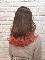 アンククロス 表参道(ANKH CROSS)&nbsp;ベージュブラウン×毛先オレンジ