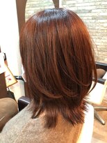ジェムヘアー(J'aimeHair) ナチュラル外ハネレイヤー・モーブヴァイオレット