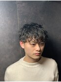 ツーブロック×スパイラルパーマ