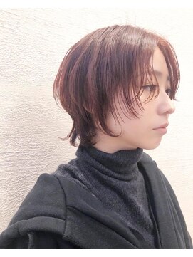 クロリ 淡路店(Chlori) 【淡路chlori】ショートウルフ×ボルドー