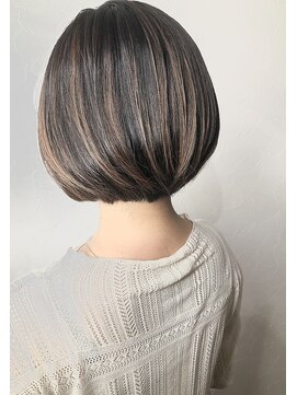 ソーコヘアー 海田店(So-ko hair) 前下がりボブ_白髪染め+大人ハイライト