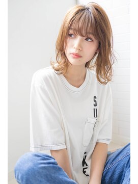 サングース(Sungoose) 韓国風ミディ＃マロンベージュAラインボブ