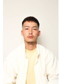 七三オールバックかき上げヘアコンマヘア90