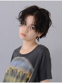 【RAWR】メンズライク_センターパートパーマスタイル