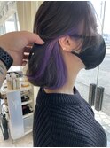 発色バツグン!インナーパープルで個性派オシャレに!