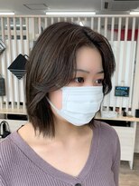 フリーダムメルシー(freedom Merci)&nbsp;■切りっぱなしボブ　韓国風スタイル　ダークグレージュ