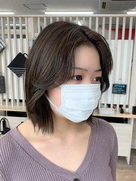 フリーダムメルシー(freedom Merci) ■切りっぱなしボブ　韓国風スタイル　ダークグレージュ