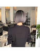 アフター(after) 10代.20代.30代色気ボブ×バレイヤージュ/グレー