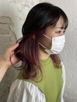プライズ アイリス 池袋東口店(prize Iris) インナーカラー/赤ピンク/¥8800