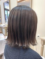 アルターリール(aL ter Rire)&nbsp;外ハネボブ×艶感たっぷりブラウンベージュ/中村郁未