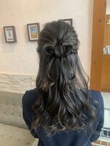 エクリフルール(equri fleur)&nbsp;【目黒】リボンハーフアップアレンジ