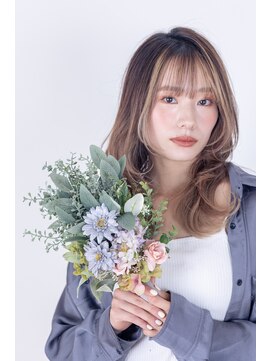 ブリング バイ スノードロップ 吉祥寺(BRING by Snowdrop) 黒髪/グレーベージュ/レイヤーロング/前髪パーマ/吉祥寺