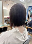 小顔タッセルボブ×美髪[ぱつっとボブ/縮毛矯正/横浜韓国]