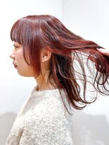 セイドット リー(Say. Ree)&nbsp;Say.インナーカラーイヤリングカラーチェリーレッドピンク表参道