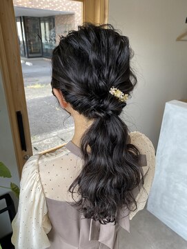 ブレント(blent) ゆるふわローポニーアレンジ♪