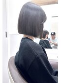地毛風縮毛矯正で叶う切りっぱなしボブ