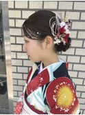 アレンジ/卒業式/ヘアアレンジ/袴着付け/本厚木