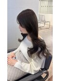ダークラベンダー　ラベンダーカラー　レイヤーカット　YUKI