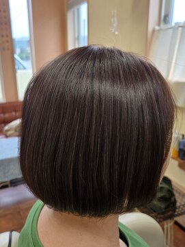 アメリ ナチュラルボブ/鹿児島/姶良/髪質改善/白髪/縮毛矯正/くせ毛