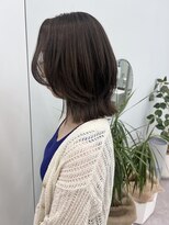 ミッシュバイアーバン(misch by urban.)&nbsp;ミディアムレイヤー/ブリーチなしオリーブカラー/神谷朱音